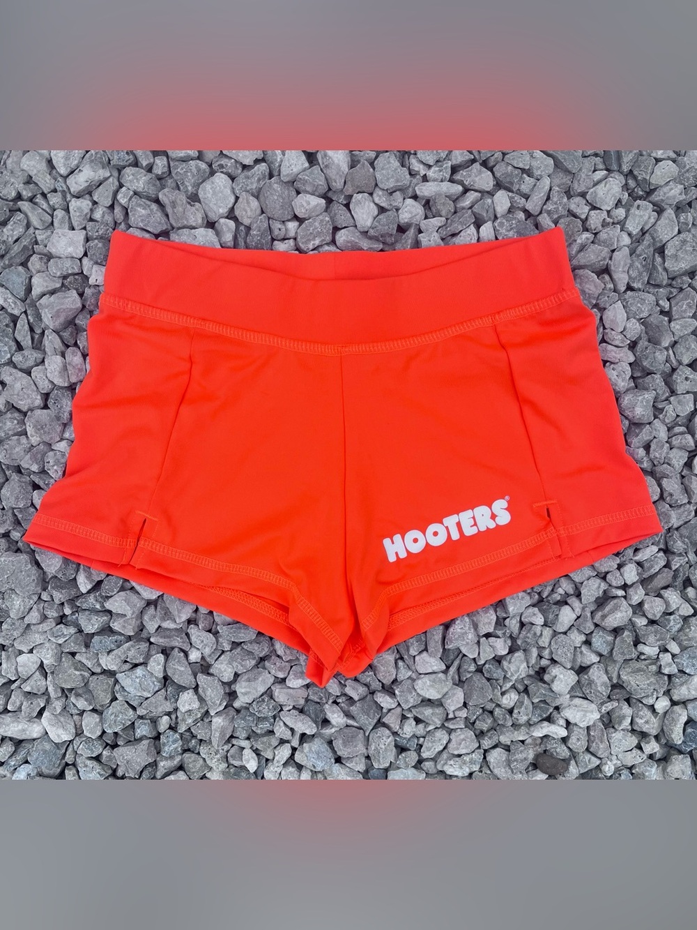 Bright Orange HOOTERS Gym Shorts